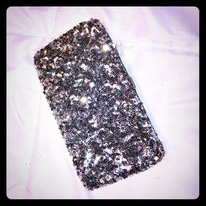 Clutch wallet -sparkly silver